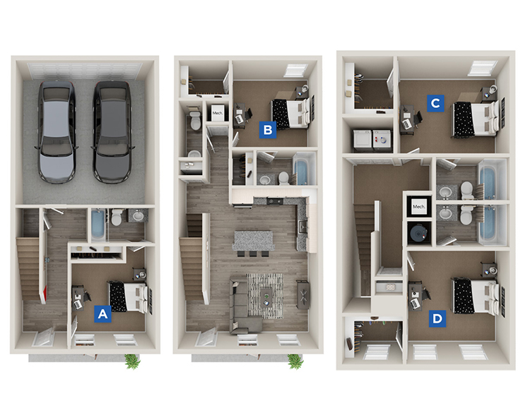 Emory - 4x4.5 Floor plan